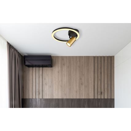 Globo - LED-seinävalaisin 1xGU10/5W/230V + LED/12W/230V