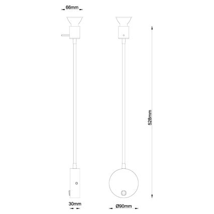 Globo - Seinälamppu 1xGU10/35W/230V
