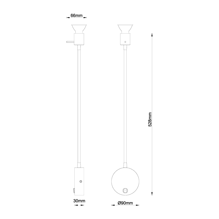 Globo - Seinälamppu 1xGU10/35W/230V