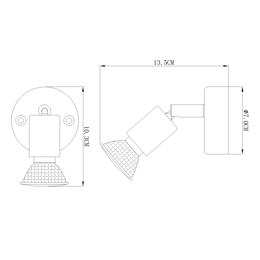 Globo - LED-seinävalaisin 1xGU10/3W/230V