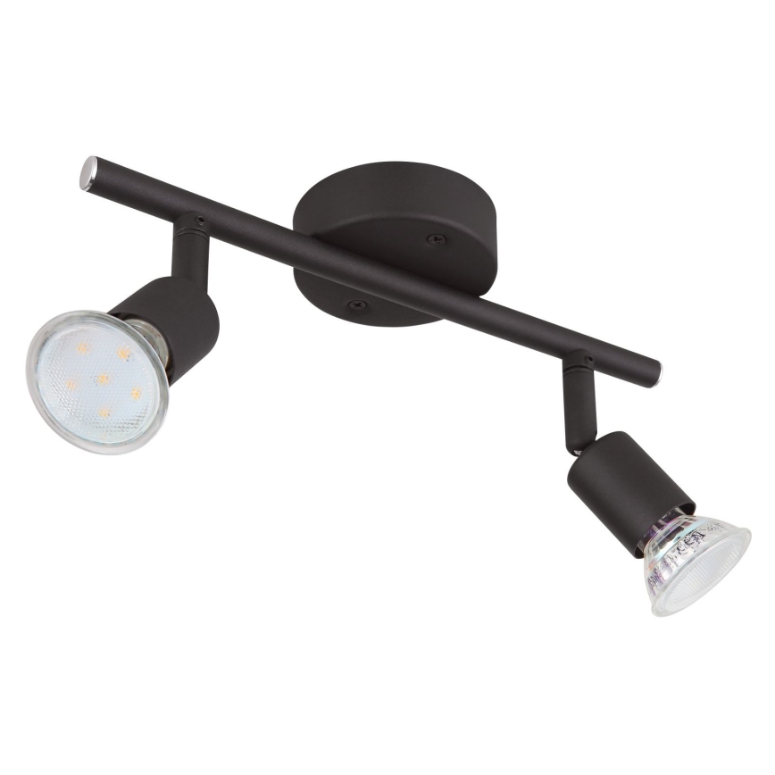 Globo - LED-kohdevalaisin 2xGU10/3W/230V musta