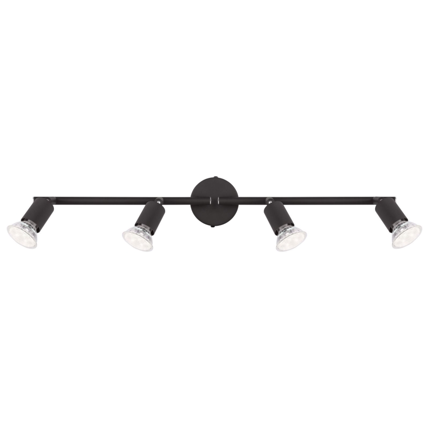 Globo - LED-kohdevalaisin 4xGU10/3W/230V musta