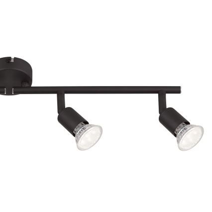 Globo - LED-kohdevalaisin 4xGU10/3W/230V musta