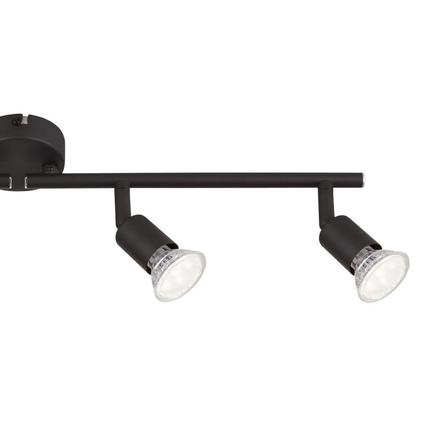 Globo - LED-kohdevalaisin 4xGU10/3W/230V musta