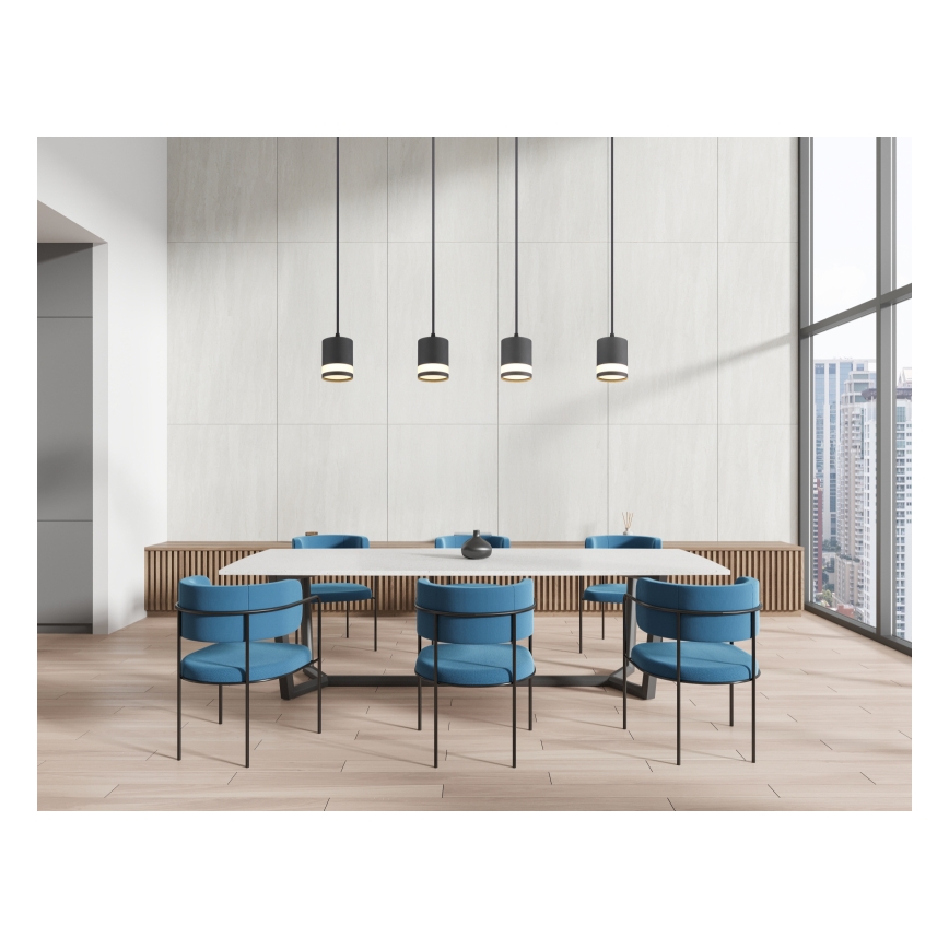 Globo - LED-kattokruunu johdossa 4xGX53/7W/230V 3000K musta