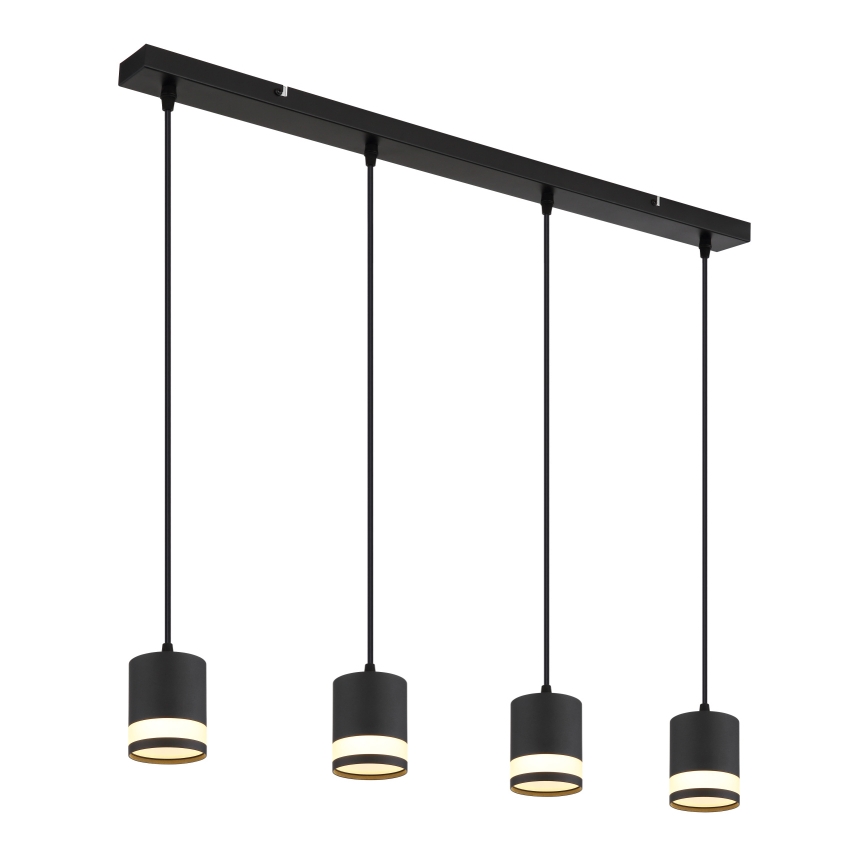 Globo - LED-kattokruunu johdossa 4xGX53/7W/230V 3000K musta