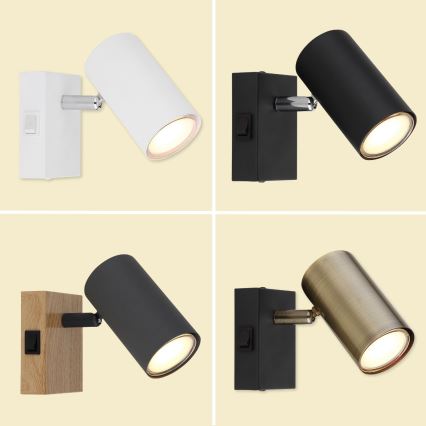 Globo - Seinäkohdevalo 1xGU10/25W/230V kulta