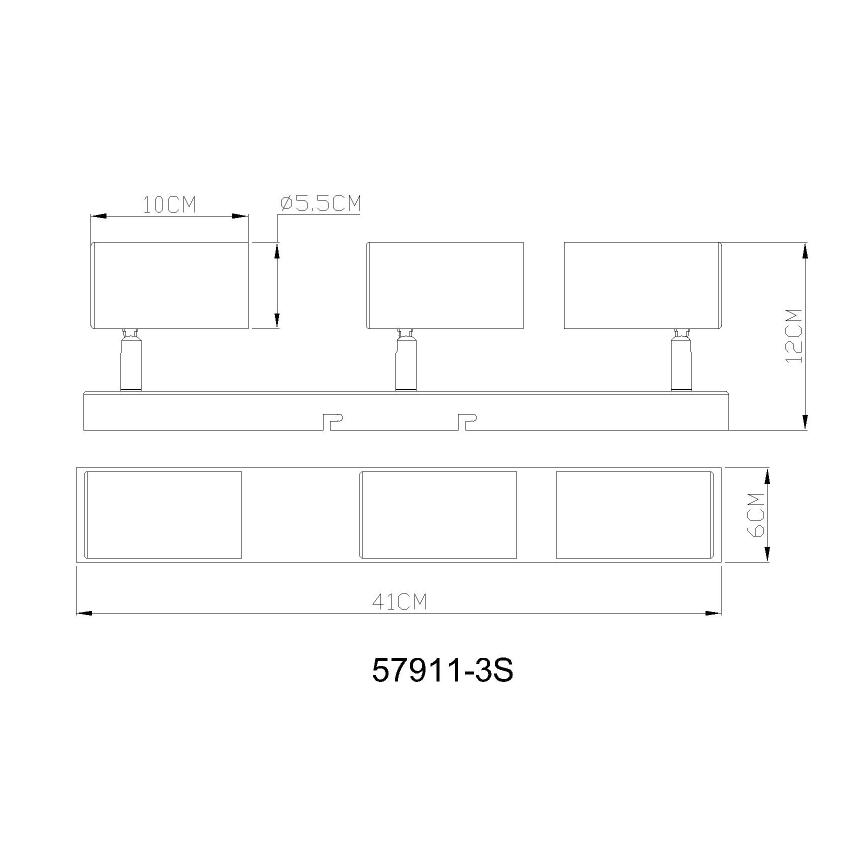 Globo - Kohdevalo 3xGU10/25W/230V