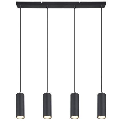 Globo - Riippuvalaisin 4xGU10/35W/230V musta