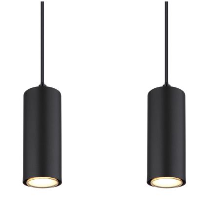 Globo - Kattokruunu johdossa 4xGU10/35W/230V musta/ruskea