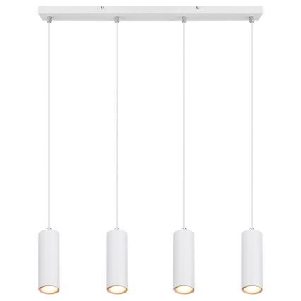Globo - Kattokruunu johdossa 4xGU10/35W/230V valkoinen