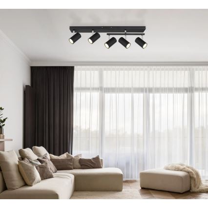 Globo - Kohdevalo 5xGU10/35W/230V musta