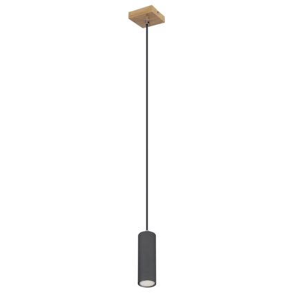 Globo - Kattokruunu johdossa 1xGU10/35W/230V harmaa/ruskea