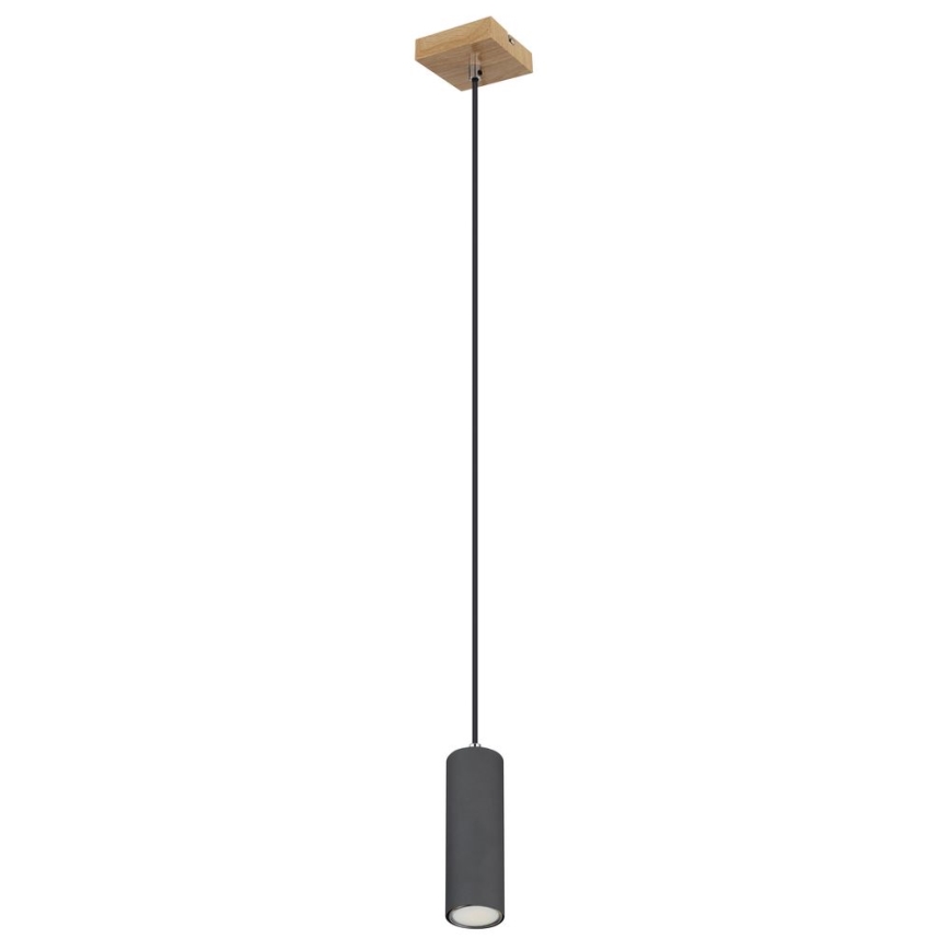 Globo - Kattokruunu johdossa 1xGU10/35W/230V harmaa/ruskea