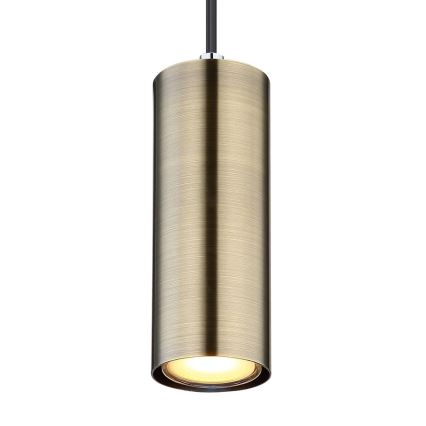 Globo - Riippuvalaisin 1xGU10/35W/230V musta/messinki