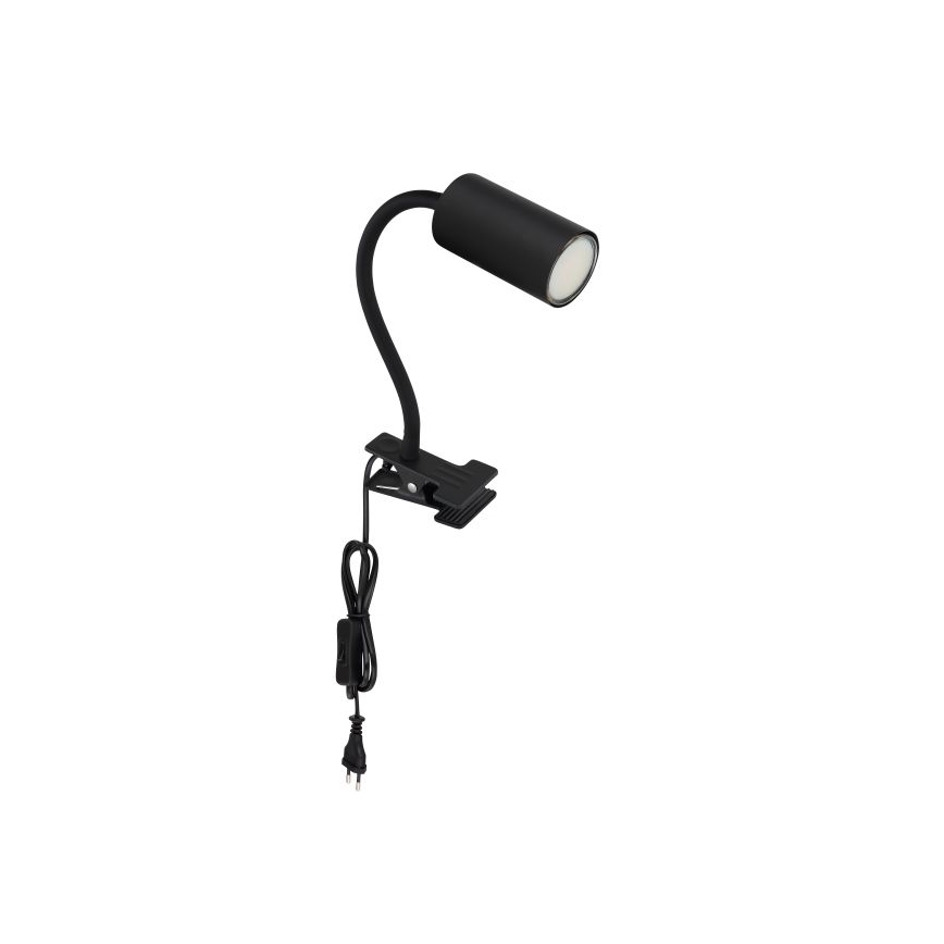Globo - Joustava lamppu pidikkeellä 1xGU10/25W/230V musta
