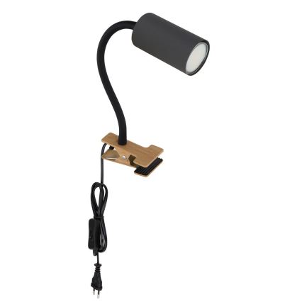Globo - Joustava lamppu pidikkeellä 1xGU10/25W/230V harmaa/ruskea