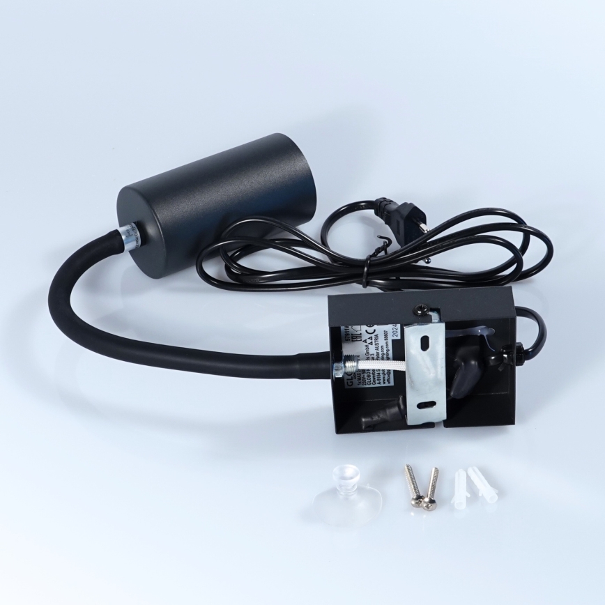 Globo - Joustava seinävalaisin 1xGU10/25W/230V musta