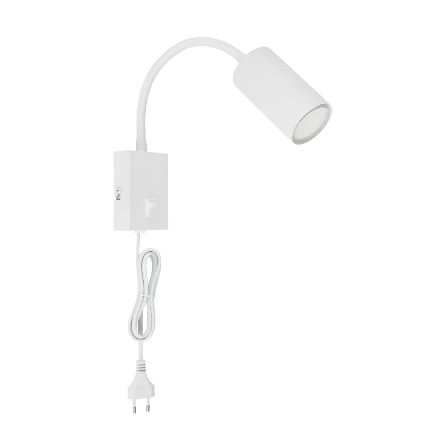 Globo - Joustava seinävalaisin 1xGU10/25W/230V valkoinen