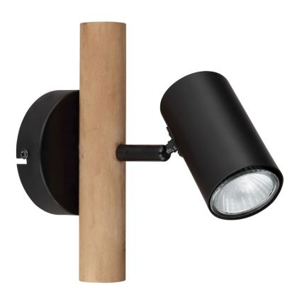 Globo - Seinäkohdevalo 1xGU10/5W/230V puu/metalli