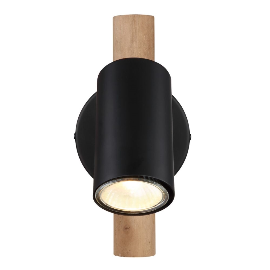 Globo - Seinäkohdevalo 1xGU10/5W/230V puu/metalli