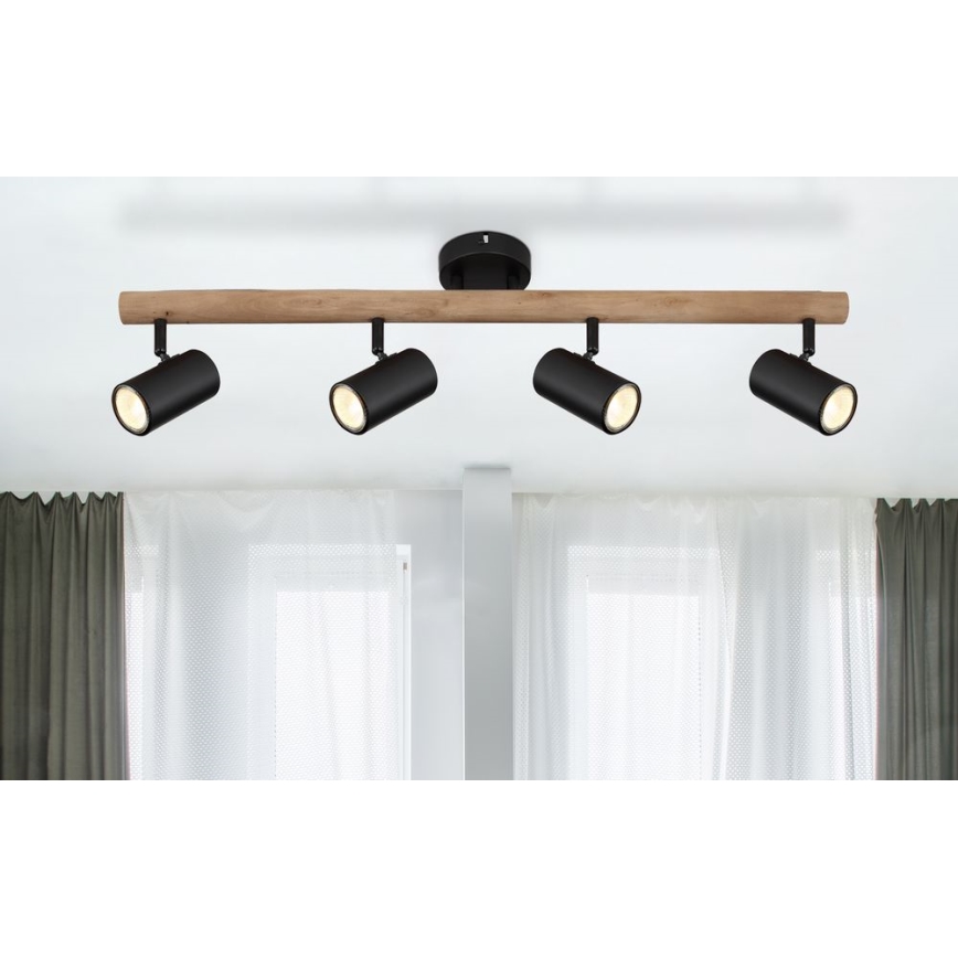 Globo - Kohdevalo 4xGU10/5W/230V puu/metalli