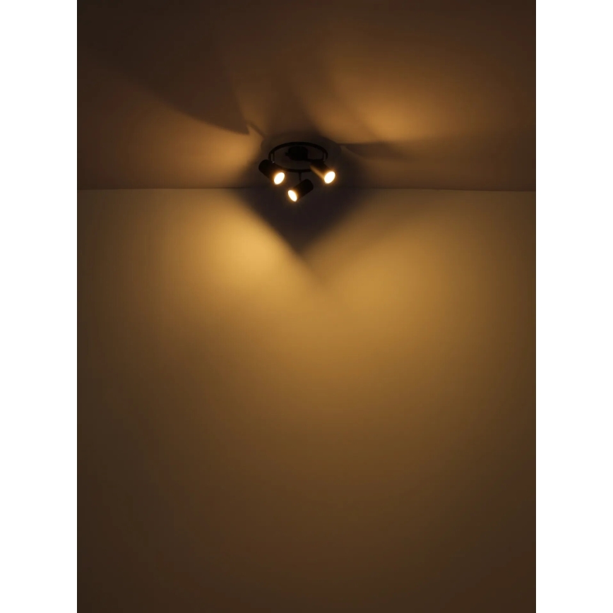 Globo - Kohdevalo 3xGU10/25W/230V musta
