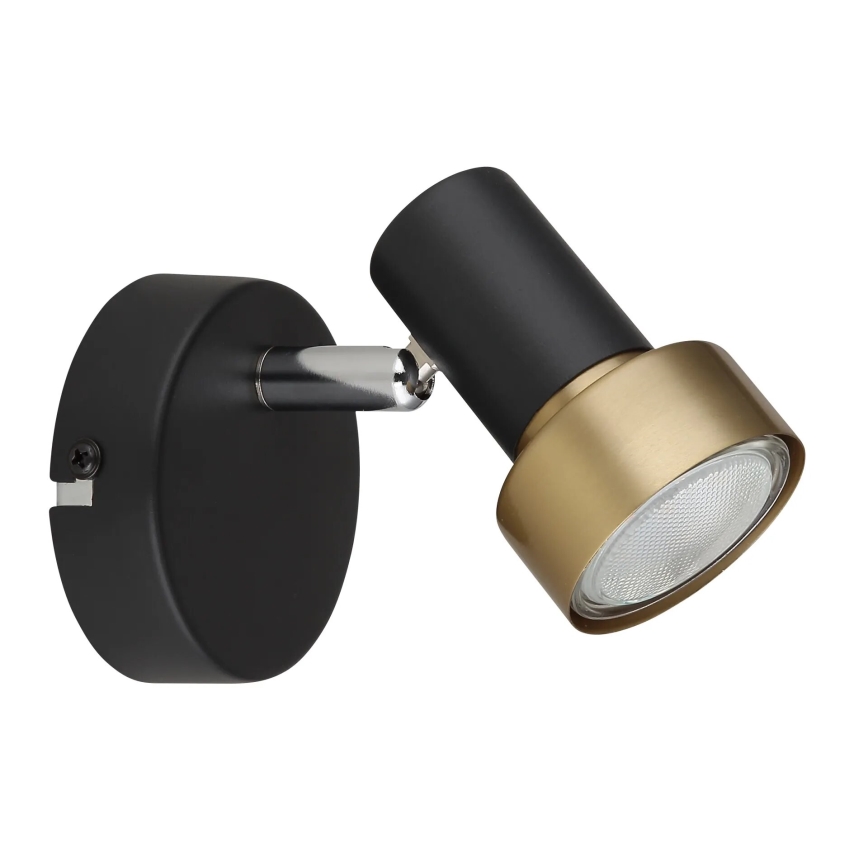 Globo - Seinäkohdevalo 1xGU10/25W/230V musta/kulta