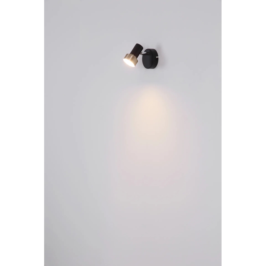 Globo - Seinäkohdevalo 1xGU10/25W/230V musta/hopea