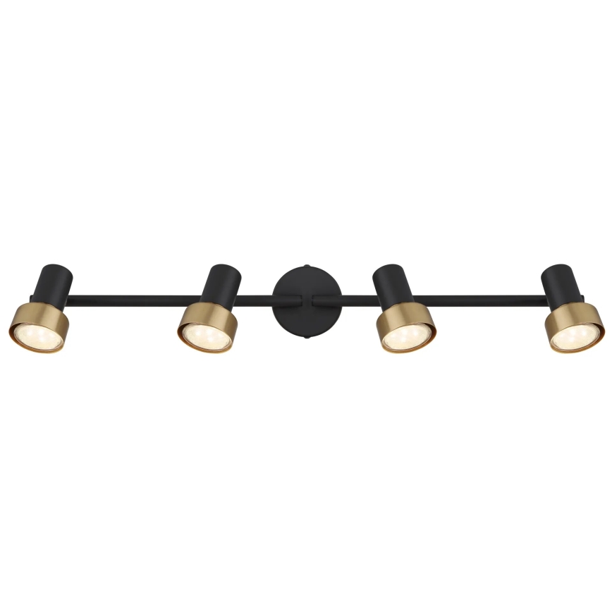 Globo - Kohdevalo  4xGU10/25W/230V musta/kulta