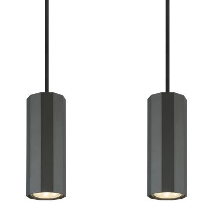 Globo - Kattokruunu johdossa 4xGU10/25W/230V musta