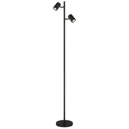 Globo - Lattialamppu 2xGU10/5W/230V musta