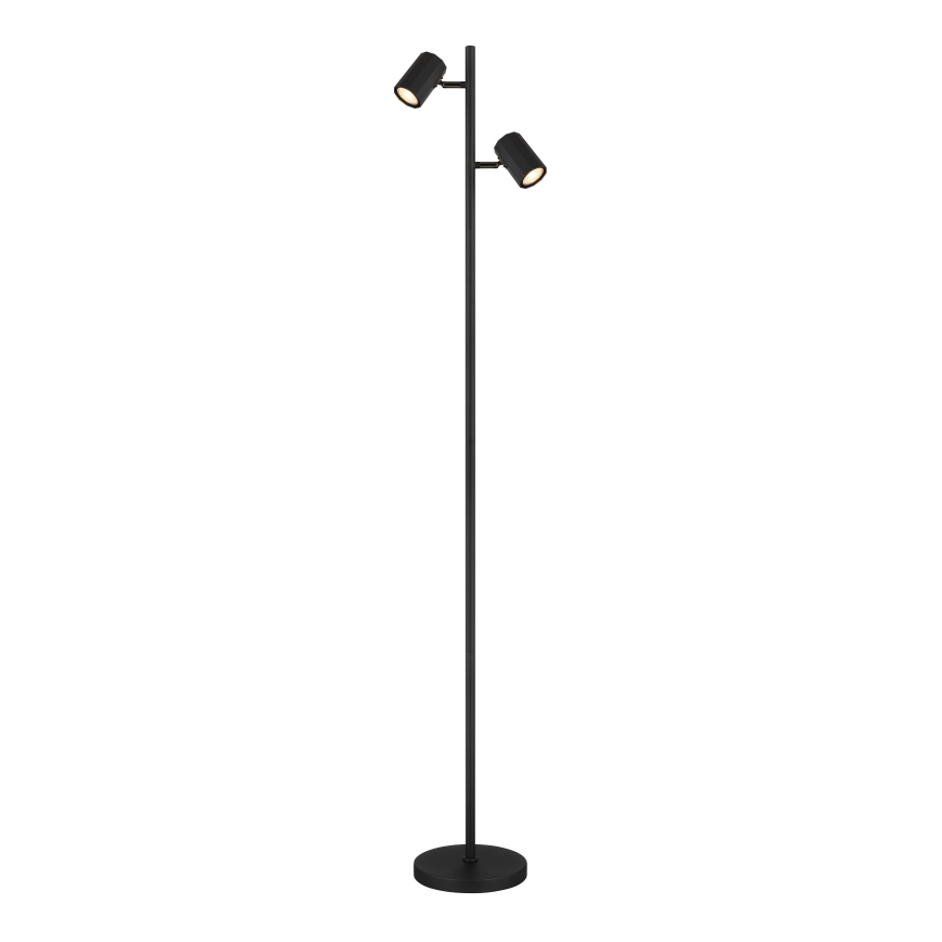 Globo - Lattialamppu 2xGU10/5W/230V musta