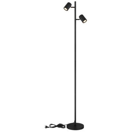 Globo - Lattialamppu 2xGU10/5W/230V musta