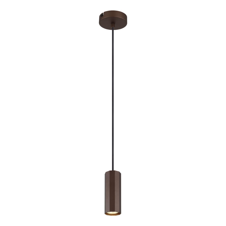Globo - Kattokruunu johdossa 1xGU10/25W/230V ruskea