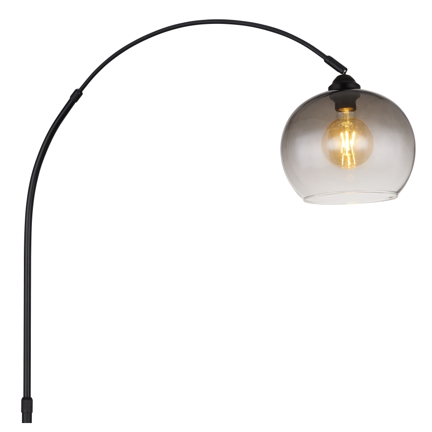 Globo - Lattialamppu 1xE27/60W/230V musta