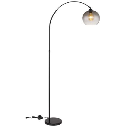 Globo - Lattialamppu 1xE27/60W/230V musta