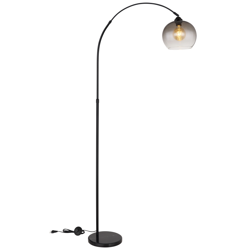 Globo - Lattialamppu 1xE27/60W/230V musta