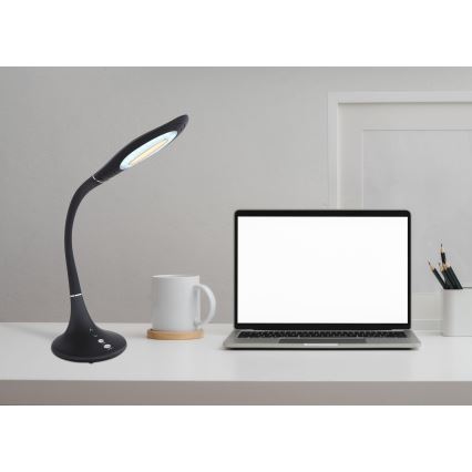 Globo - LED himmennettävä kosketusohjattu joustava pöytälamppu LED/9W/230V 3000/4500/6500K musta