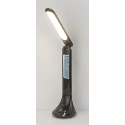Globo - LED Himmennettävä ja ladattava pöytälamppu kanssa näyttö LED/4W/230V 2200 mAh musta