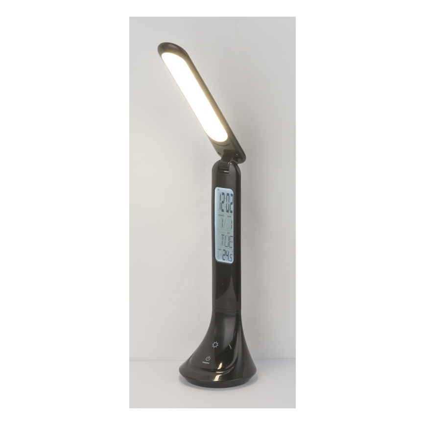 Globo - LED Himmennettävä ja ladattava pöytälamppu kanssa näyttö LED/4W/230V 2200 mAh musta
