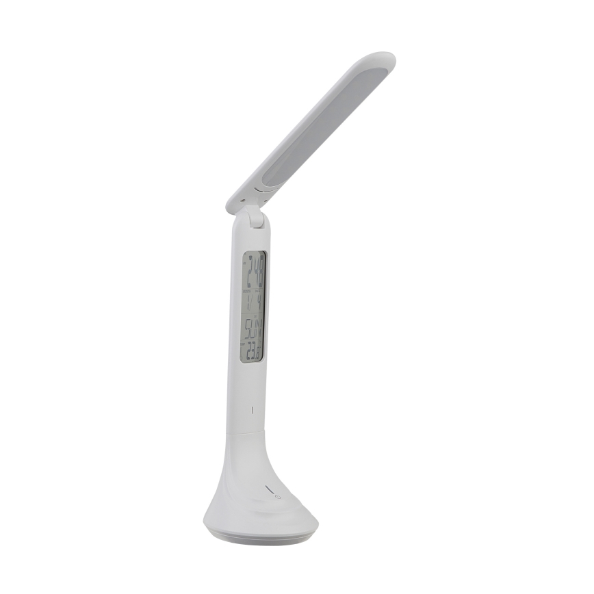 Globo - LED Himmennettävä ja ladattava pöytälamppu kanssa näyttö LED/4W/230V 2200 mAh valkoinen