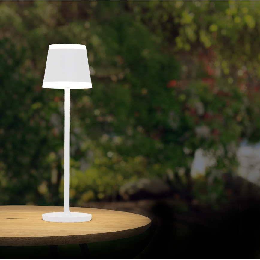 Globo - LED Himmennettävä ladattava kosketuspöytävalaisin LED/4,6W/230V 1800 mAh USB IP54 valkoinen