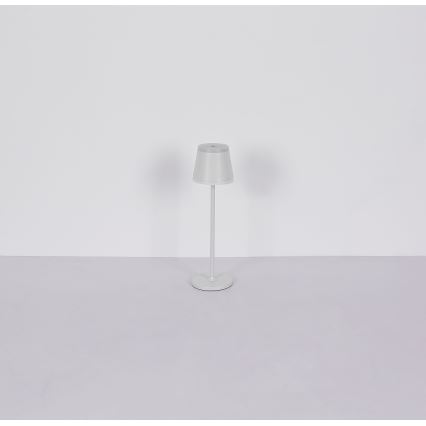 Globo - LED Himmennettävä ladattava kosketuspöytävalaisin LED/4,6W/230V 1800 mAh USB IP54 valkoinen