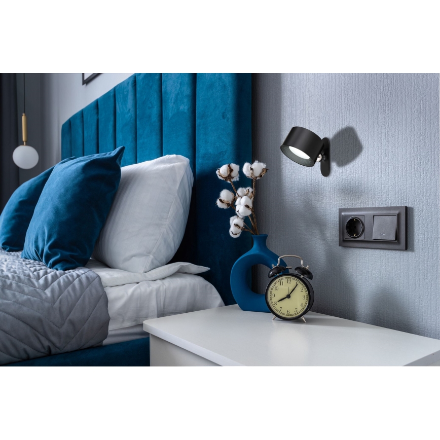 Globo - Himmennettävä LED-kosketuspöytävalaisin 4in1 LED/4W/5V 3000/4000/5000K 1200 mAh musta