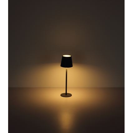 Globo - LED Himmennettävä kosketus ulko lamppu LED/3W/3,7V IP44 1800mAh + USB musta