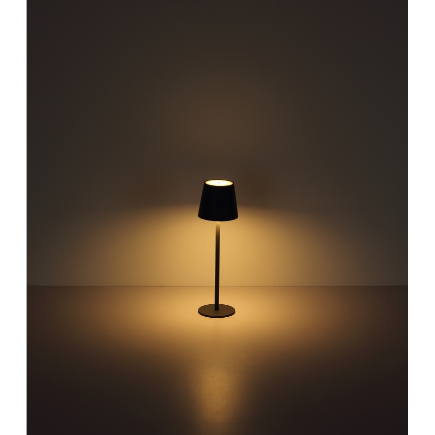 Globo - LED Himmennettävä kosketus ulko lamppu LED/3W/3,7V IP44 1800mAh + USB musta