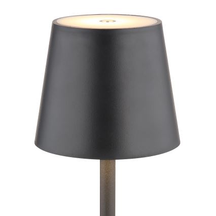 Globo - LED Himmennettävä kosketus ulko lamppu LED/3W/3,7V IP44 1800mAh + USB musta