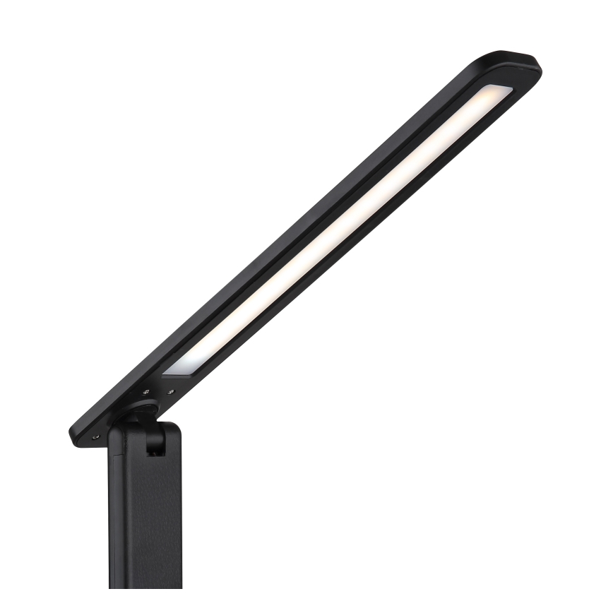 Globo - LED Kosketus himmennettävä ladattava pöytävalaisin LED/5W/5V 2700/4000/6500K 1800 mAh musta