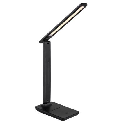 Globo - LED Kosketus himmennettävä ladattava pöytävalaisin LED/5W/5V 2700/4000/6500K 1800 mAh musta